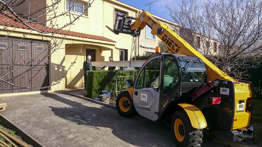 Acheminement poutre métallique